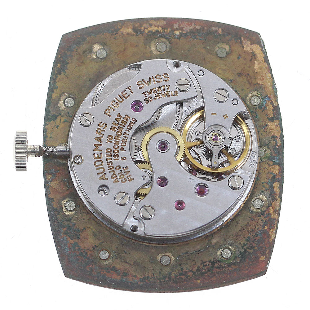 AUDEMARS PIGUET 12P diamond cal.2080 movement black Dial Hand Winding Men's Watch_D-94