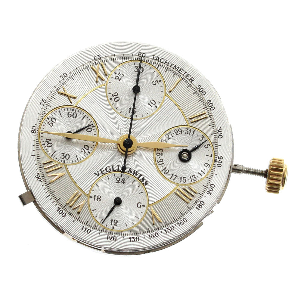 VEGLIA Date Chronograph Movement Silver Dial Automatic Men's Watch_G-17