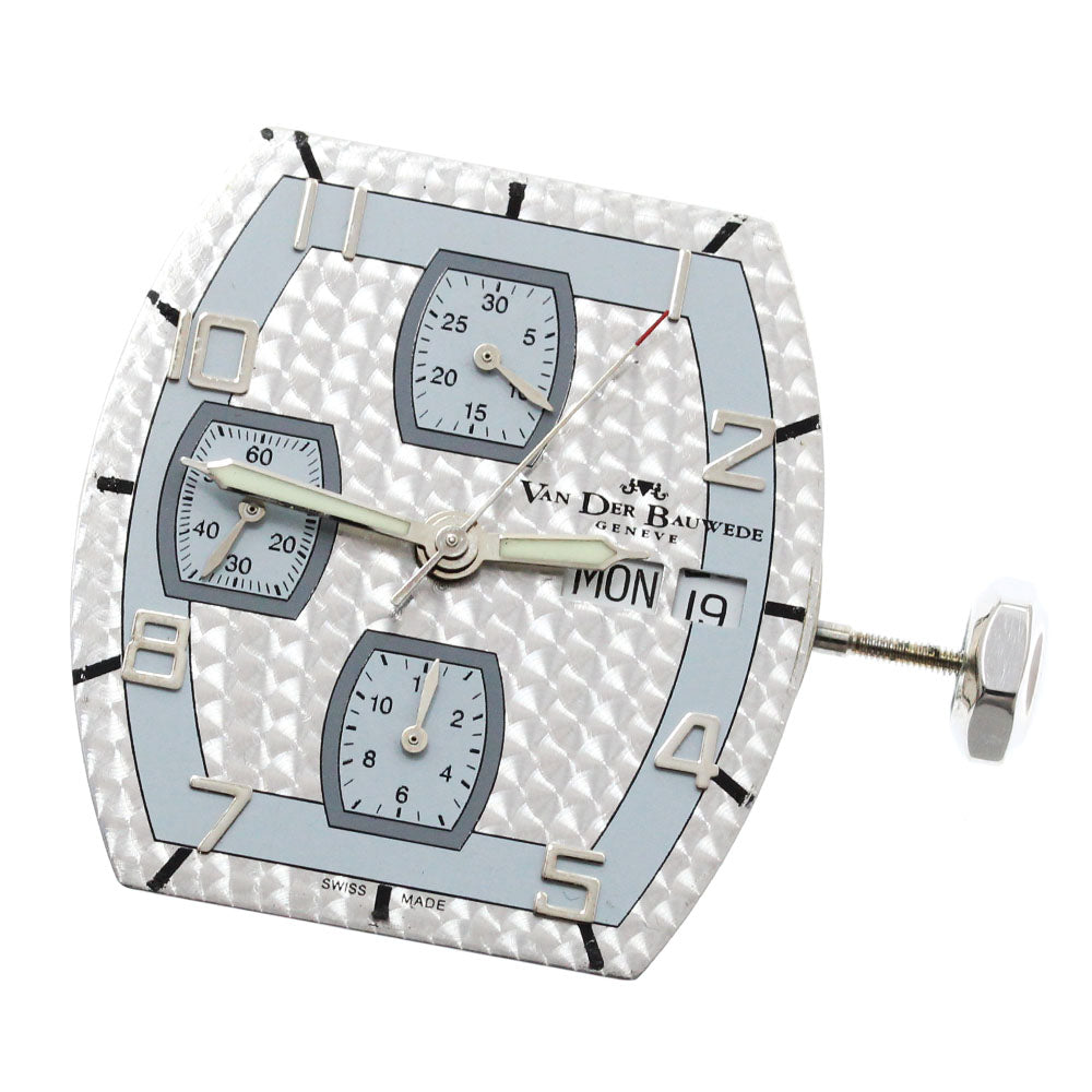 VAN DER BAUWEDE Small second cal..7750 movement Silver Dial Automatic Men's Watch_G-19