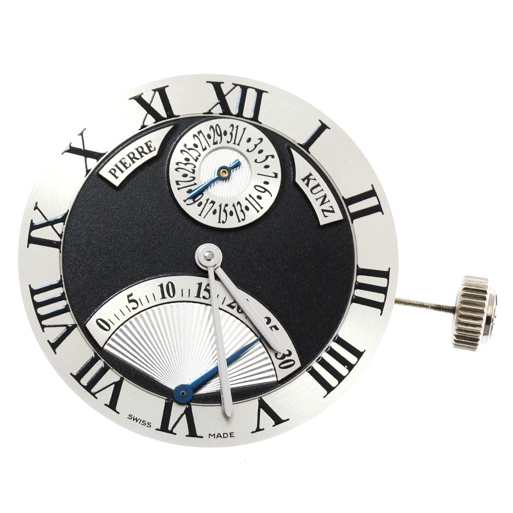 PIERRE KUNZ Cal.2892A2 Retrograde Date Movement black Dial Automatic Men's Watch_G-21