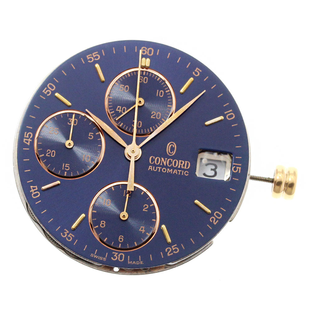 Concord Movement Cal.2892-2 Chronograph Date blue Dial Automatic Men's Watch_G-30