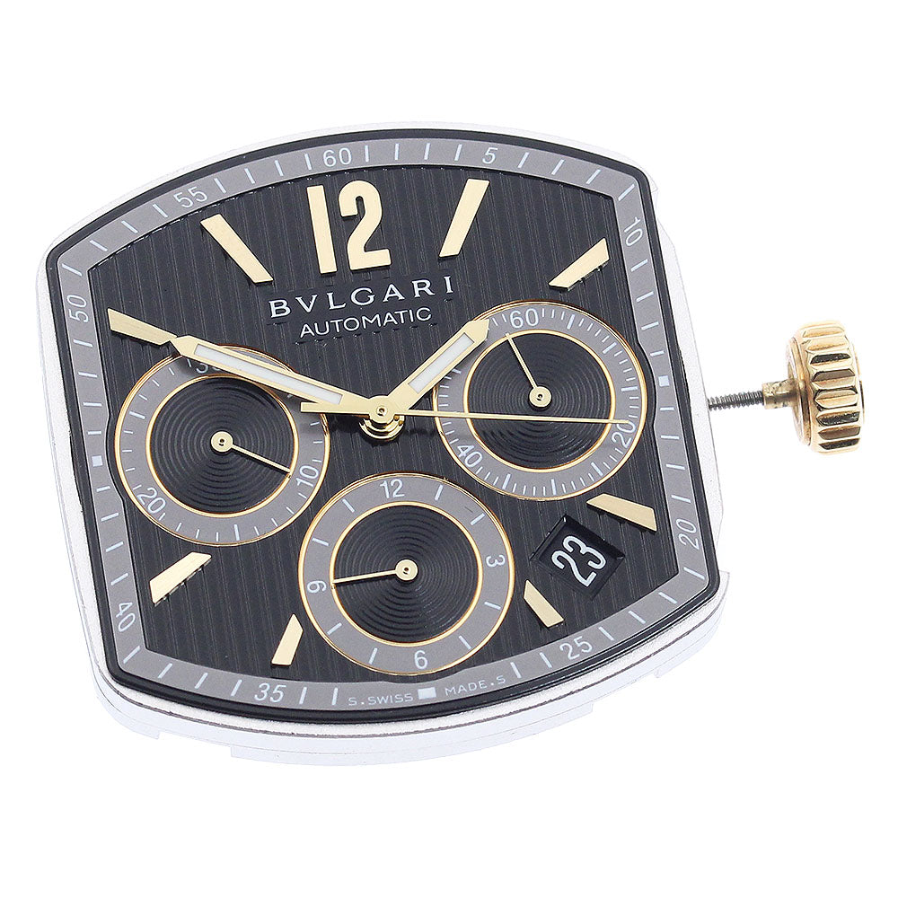 BVLGARI Movement Chronograph Cal.080-TEEB black Dial Automatic Men's Watch_I-100