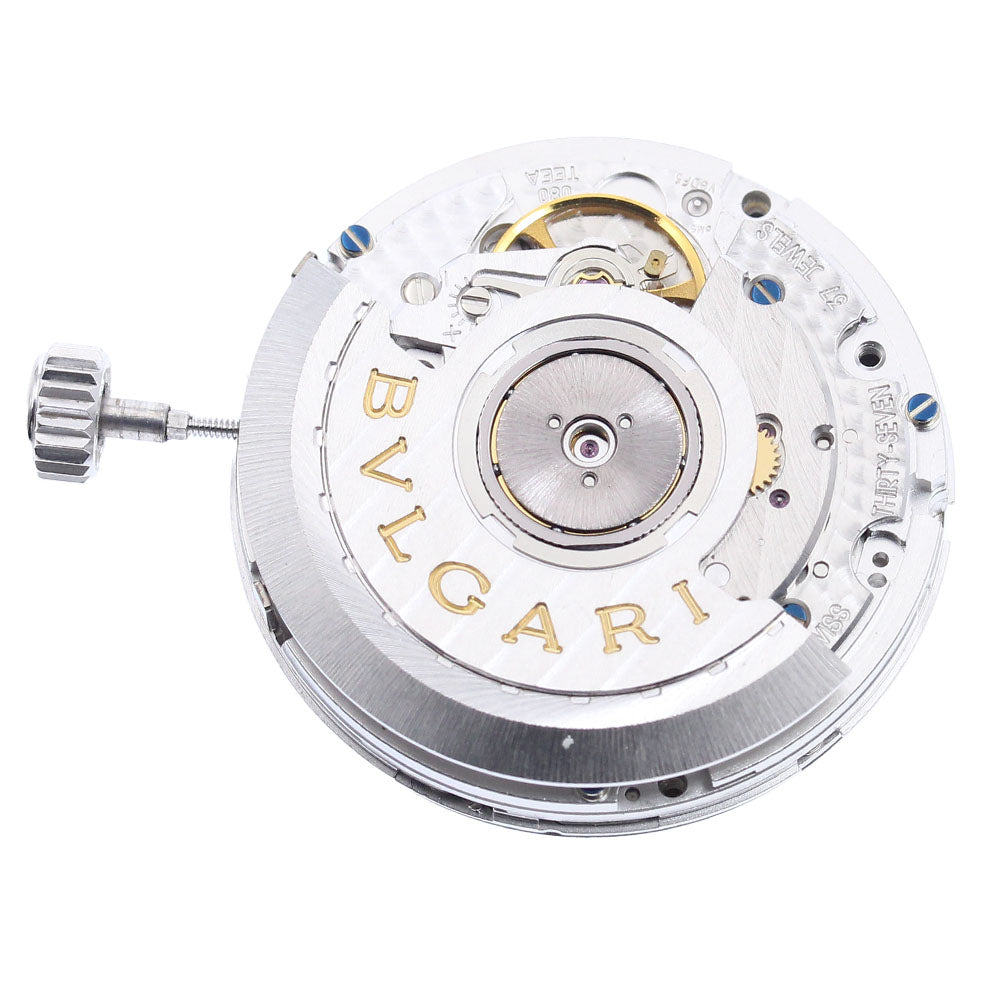 BVLGARI Cal.080-TEEA chronograph movement Black / Silver Dial Automatic Men's Watch_I-101