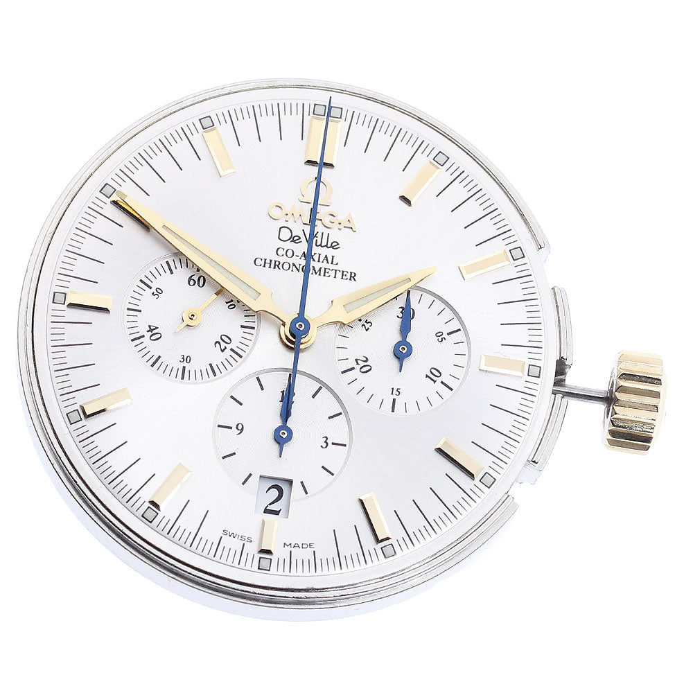 OMEGA De Ville Chronograph cal.3313A movement Silver Dial Automatic Men's Watch_I-106
