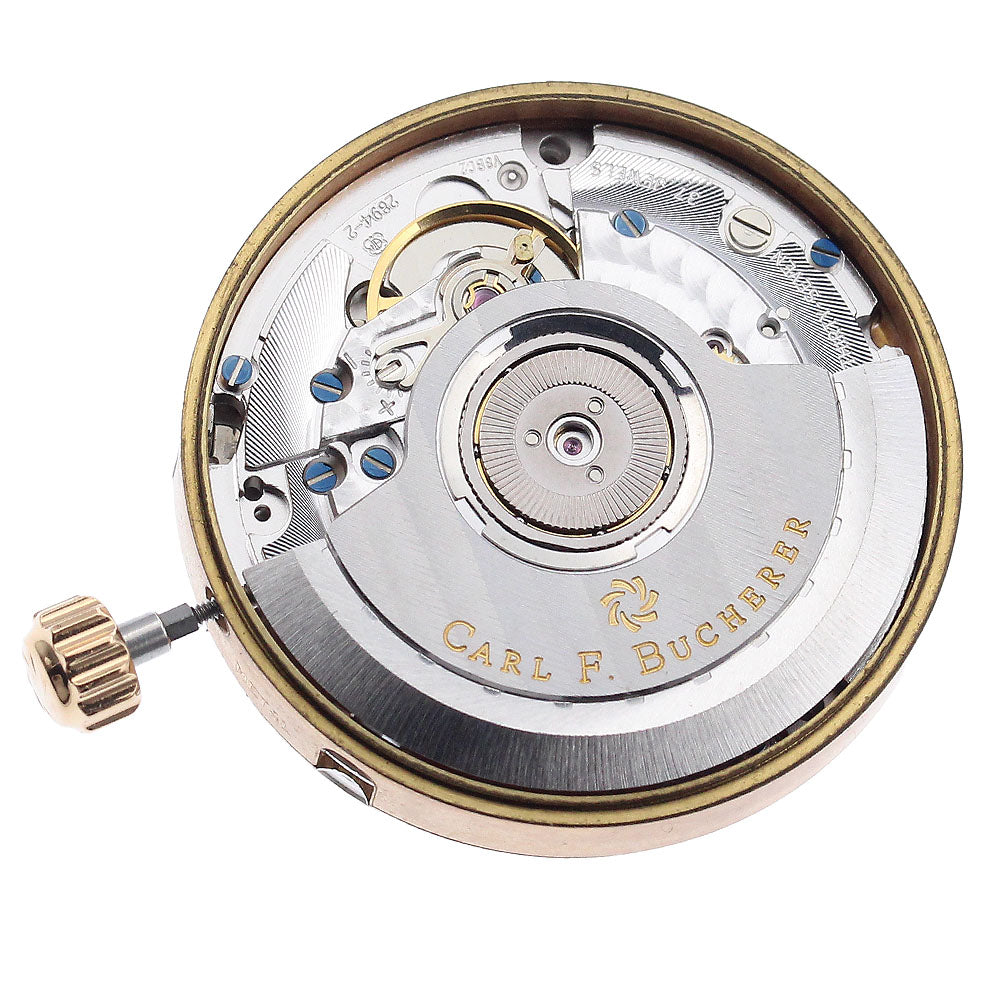 CARL F.BUCHERER Cal.2894-2 Date Chronograph Movement Silver Dial Automatic Men's Watch_I-122