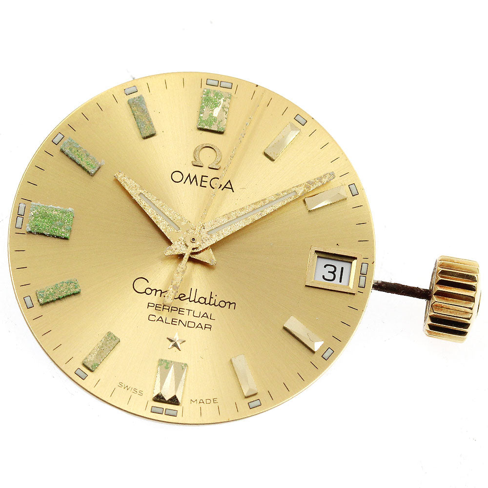 OMEGA Constellation Cal.1680 Date Movement gold Dial Quartz Men's Watch_I-143