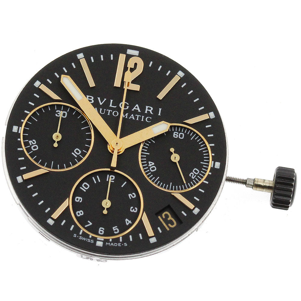 BVLGARI Movement: Chronograph Cal.080-MBBB black Dial Automatic Men's Watch_I-144