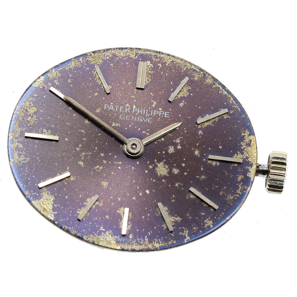 PATEK PHILIPPE Cal.16-250 Movement Navy Dial Hand Winding Ladies Watch_I-148