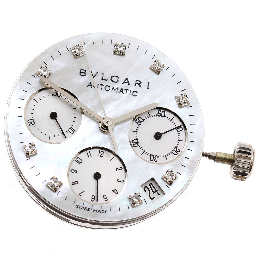 BVLGARI Cal.080TEEA Movement: Index Diamond Cal.080TEEA White shell Dial Automatic Men's Watch_I-156