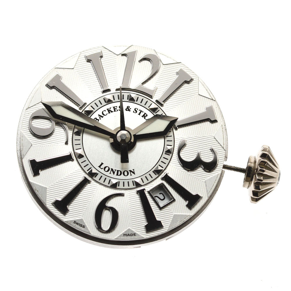 BACKES & STRAUSS Cal.SW200 Date Movement Silver Dial Automatic Men's Watch_I-16