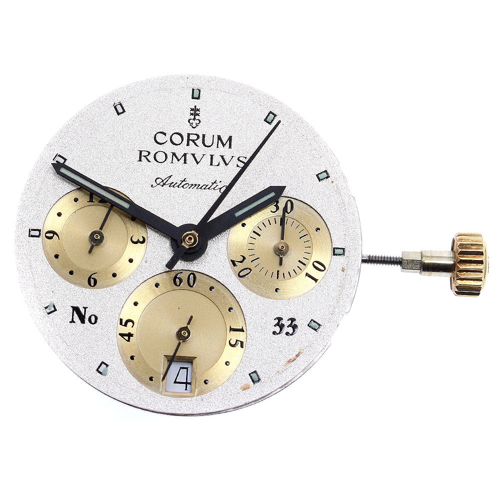 CORUM Cal.1185 Movement Chronograph Silver / Gold Dial Automatic Men's Watch_I-172