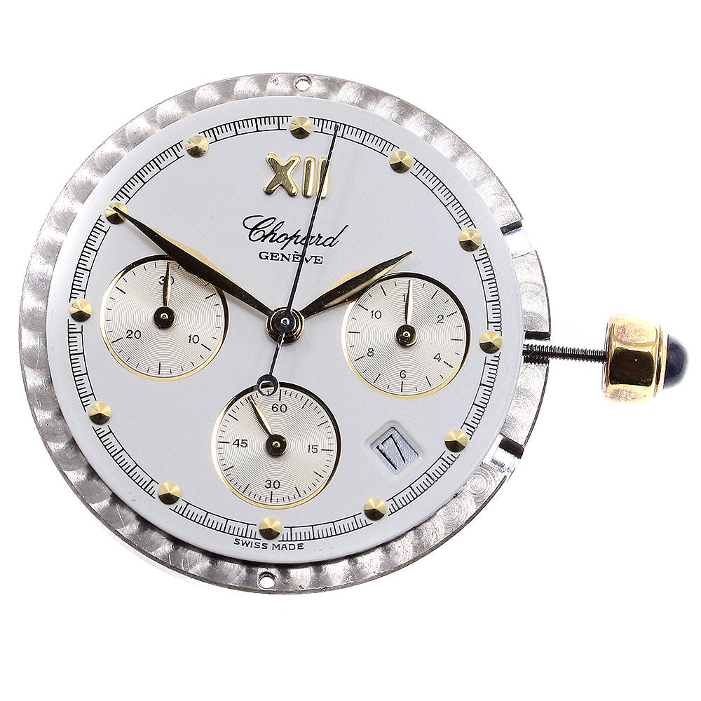 Chopard Cal.1270 chronograph movement white Dial Quartz Men's Watch_I-186