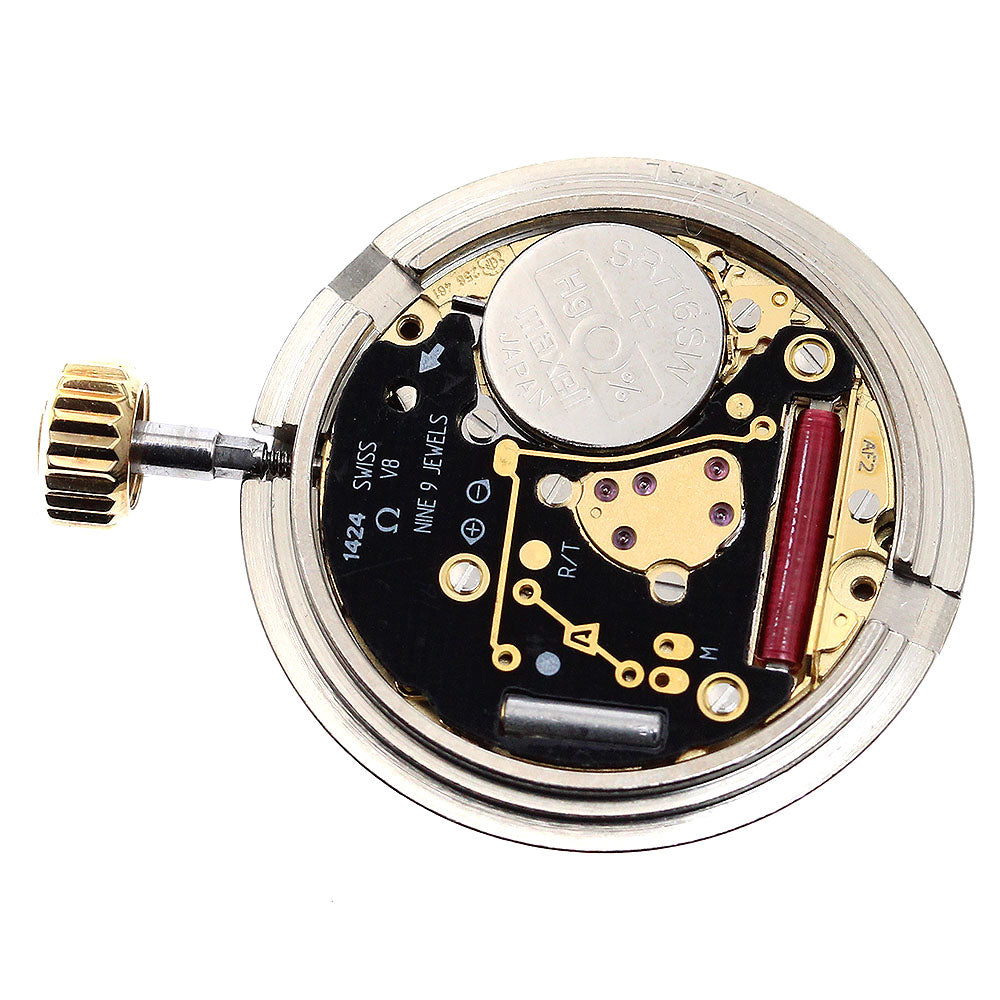 OMEGA Seamaster 11P diamond shell dial cal.1424 movement White shell Dial Quartz Ladies Watch_I-188