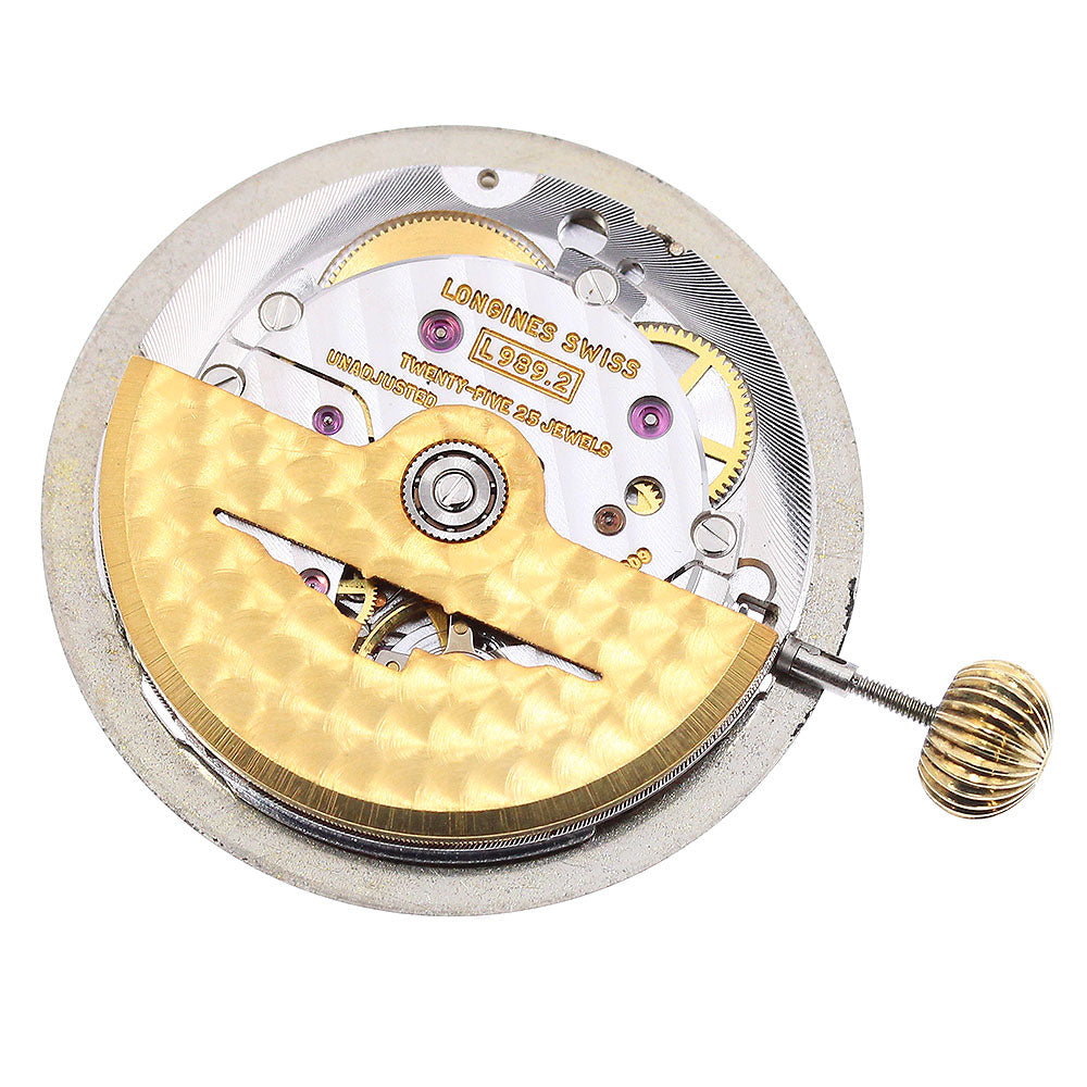 LONGINES Movement Cal.L989.2 Hour angle White / Silver Dial Automatic Men's Watch_I-198