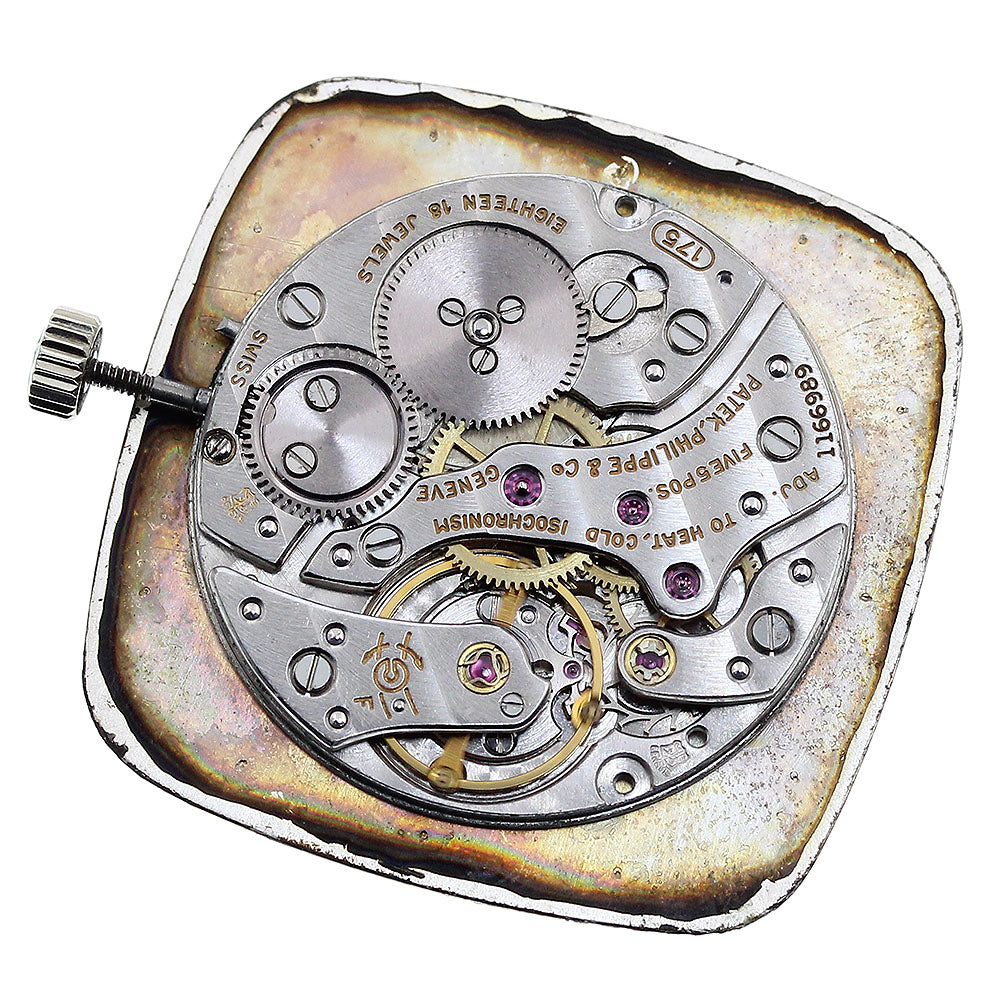 PATEK PHILIPPE Movement Cal.175 Silver Dial Hand Winding Men's Watch_I-203