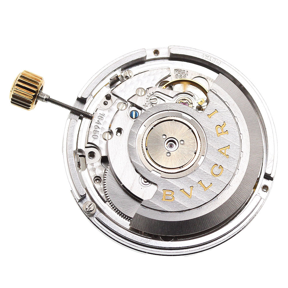 BVLGARI Cal.080-TEEM chronograph movement black Dial Automatic Men's Watch_I-212