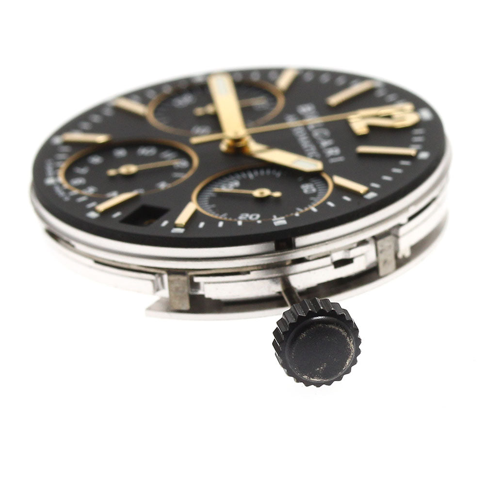 BVLGARI Movement Cal.080-TEEM Chronograph black Dial Automatic Men's Watch_I-21