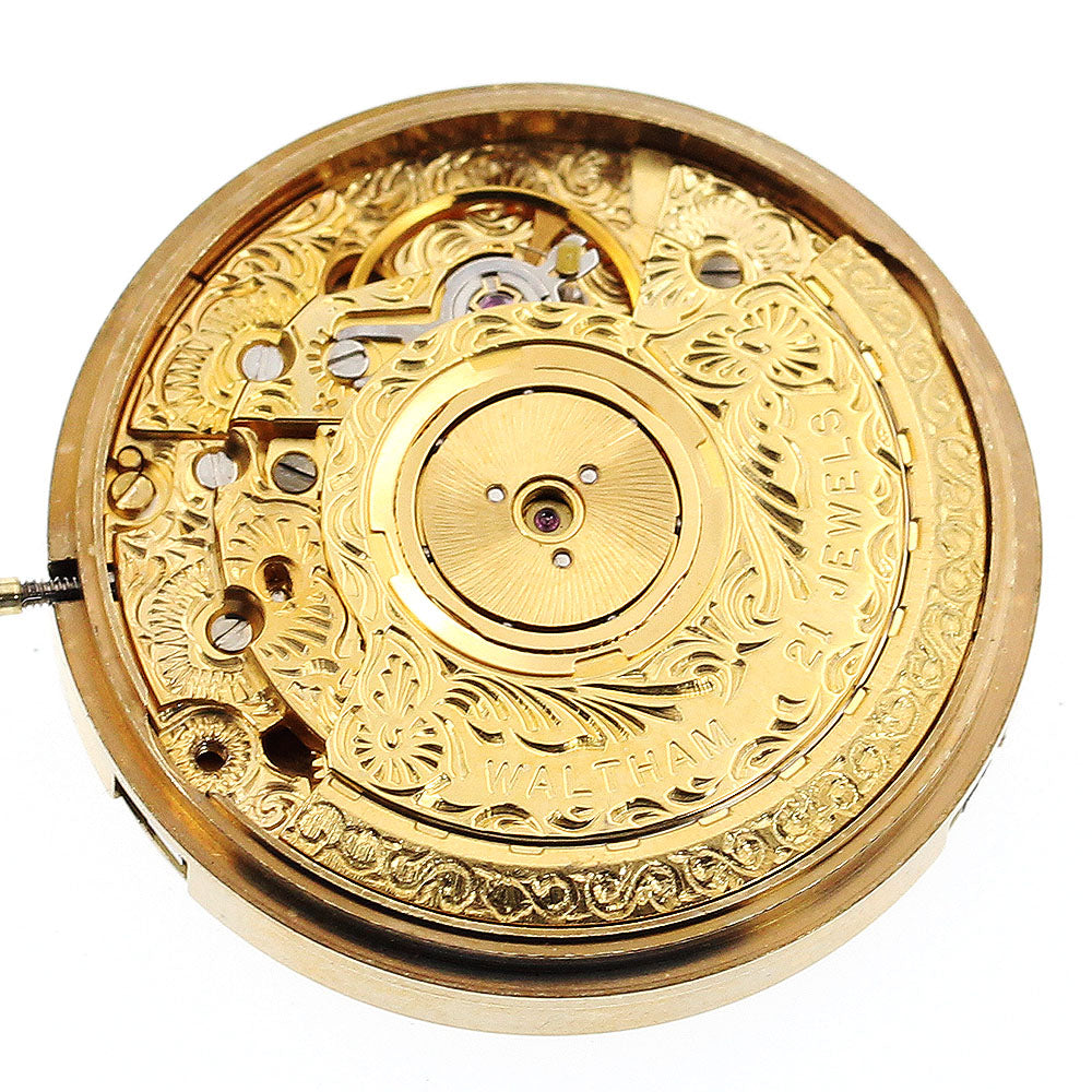WALTHAM Triple calendar movement gold Dial Automatic Men's Watch_I-227