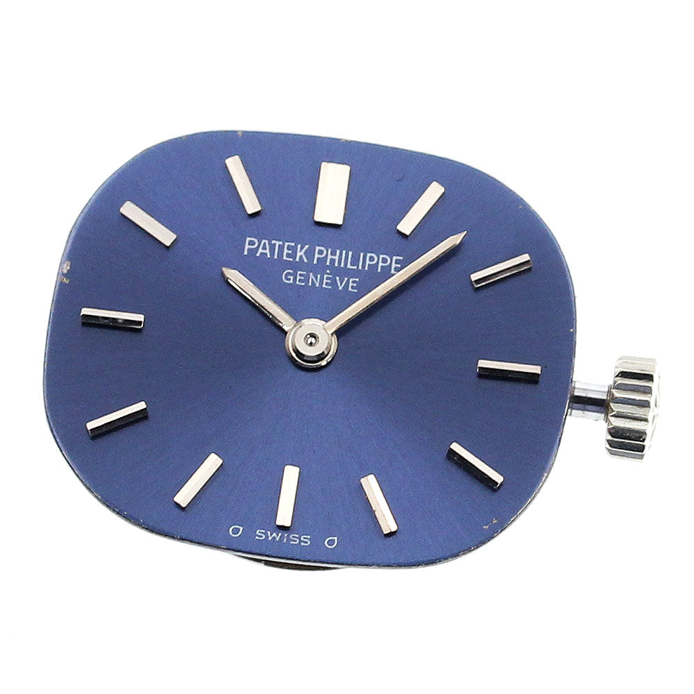 PATEK PHILIPPE Movement Vintage Navy Dial Hand Winding Ladies Watch_I-249