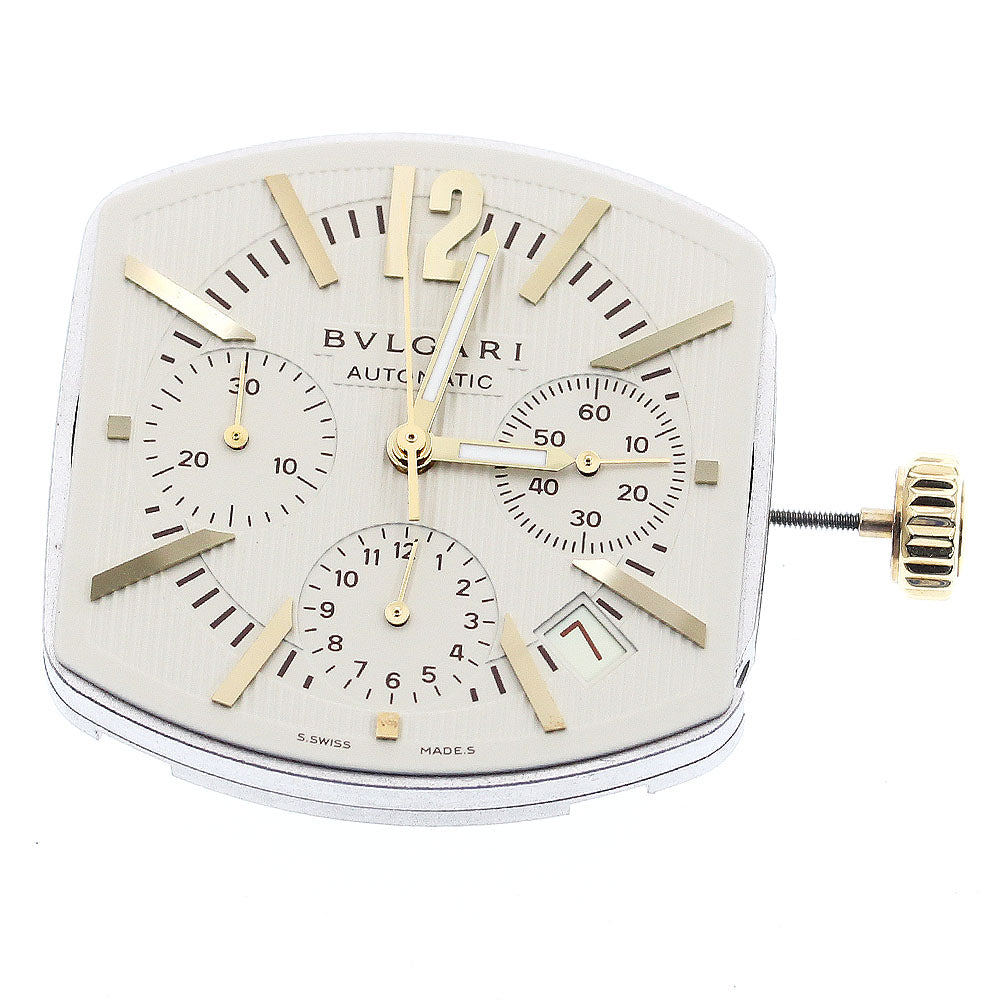 BVLGARI Cal.080-TEEG chronograph movement beige Dial Automatic Men's Watch_I-250