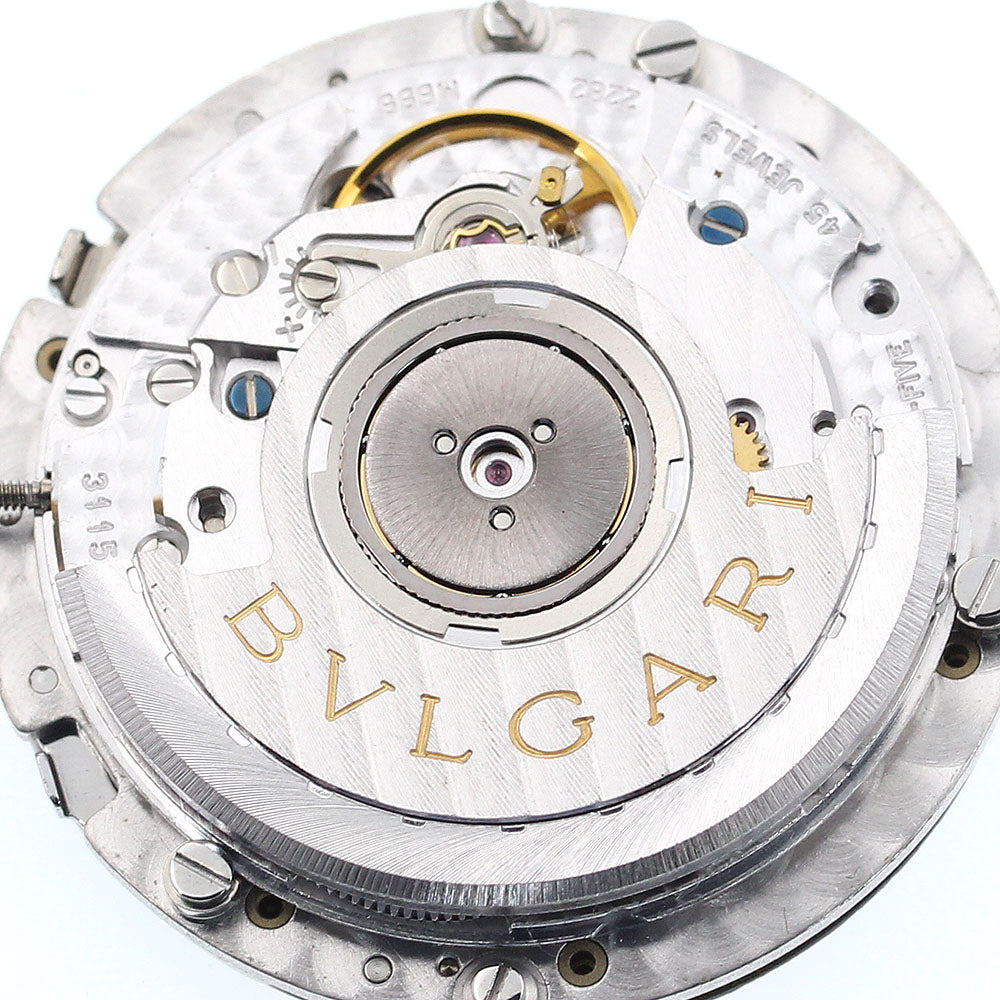 BVLGARI Chronograph cal.2282-MBBB movement black Dial Automatic Men's Watch_I-253