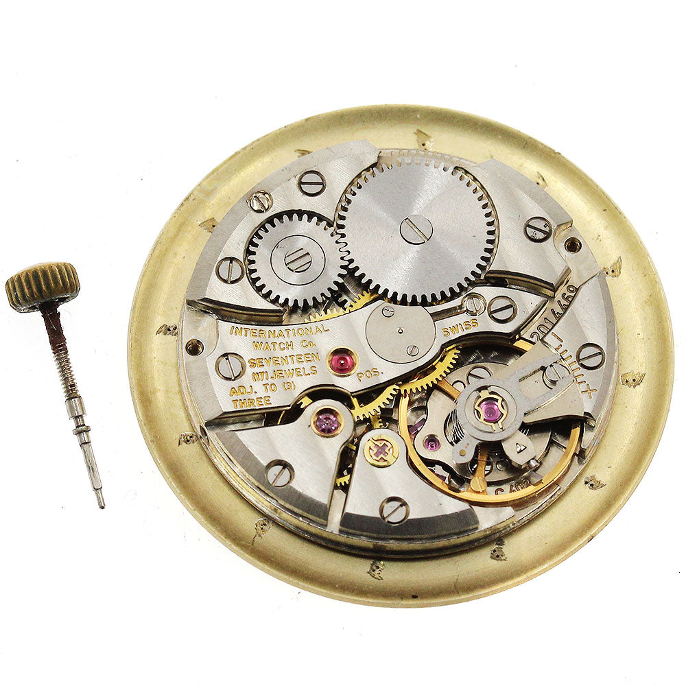 IWC SCHAFFHAUSEN Cal.403 movement gold Dial Hand Winding Men's Watch_I-257