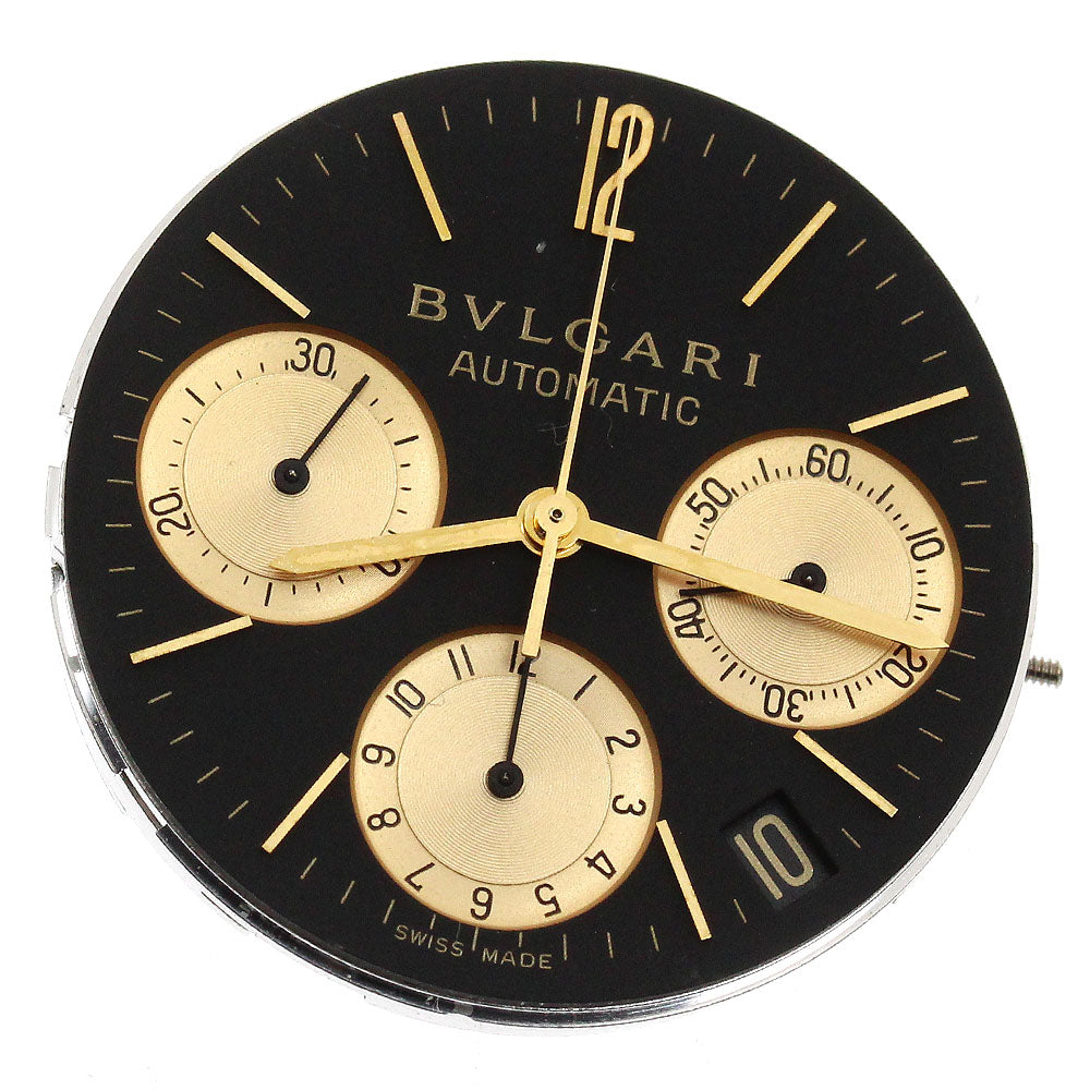 BVLGARI Movement: Chronograph Cal.080-MBBB black Dial Automatic Men's Watch_I-267