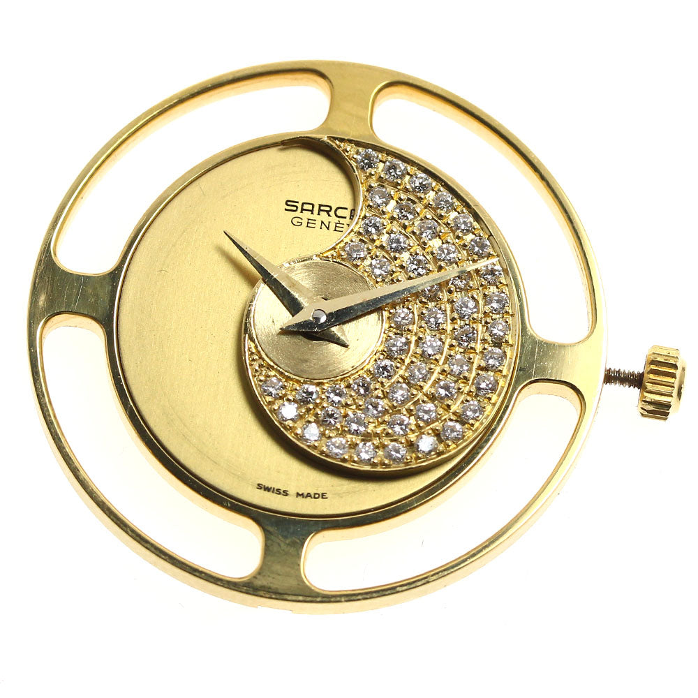 SARCAR Cal.256041 Diamond Movement gold Dial Quartz Men's Watch_I-28