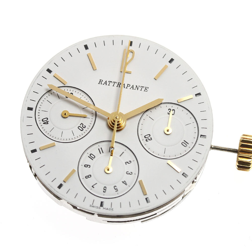 BVLGARI Rattrapante Cal. MVA900 chronograph movement white Dial Automatic Men's Watch_I-31