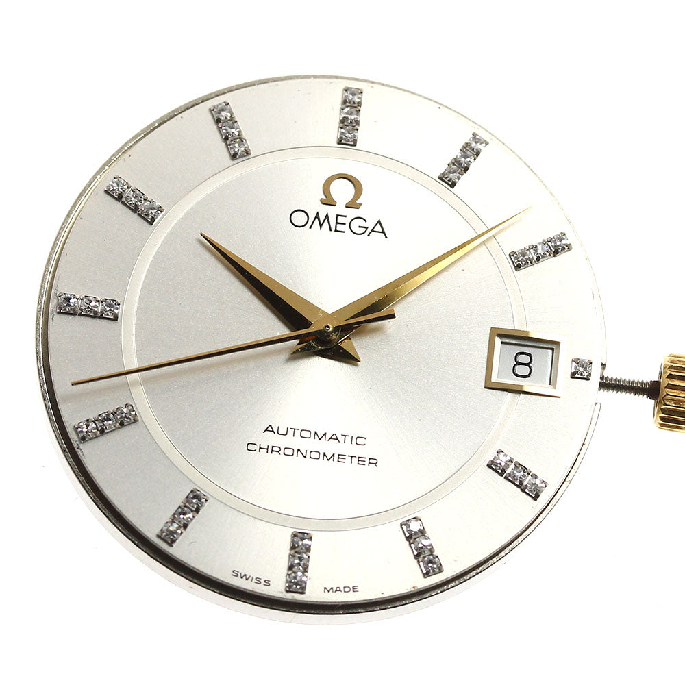 OMEGA Diamond index cal.1109 movement Silver Dial Automatic Men's Watch_I-32