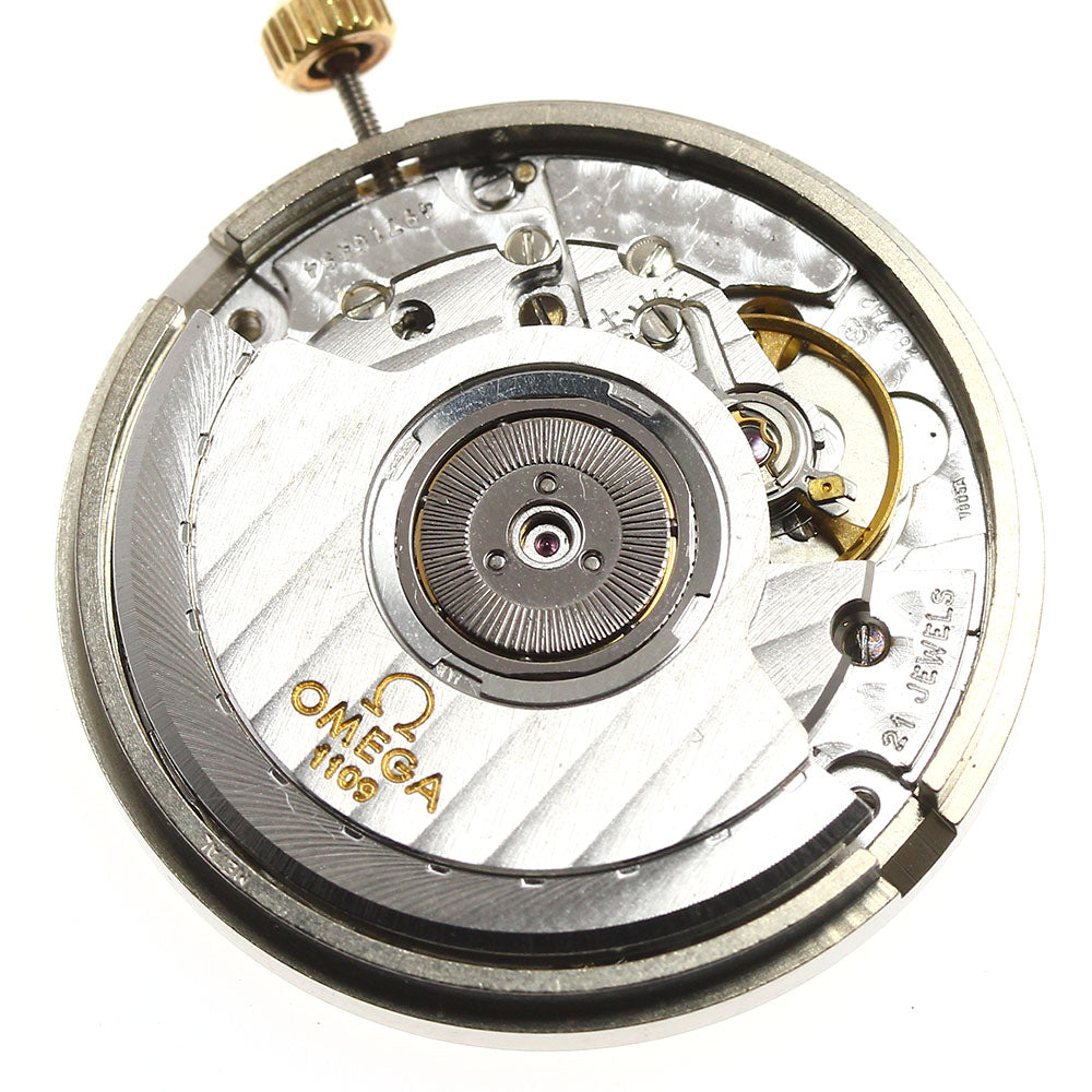 OMEGA Diamond index cal.1109 movement Silver Dial Automatic Men's Watch_I-32