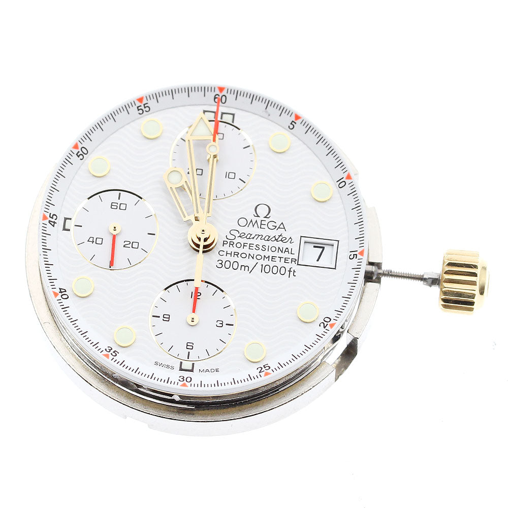 OMEGA Seamaster Professional Movement Cal.1154 Chronograph white Dial Automatic Men's Watch_I-47