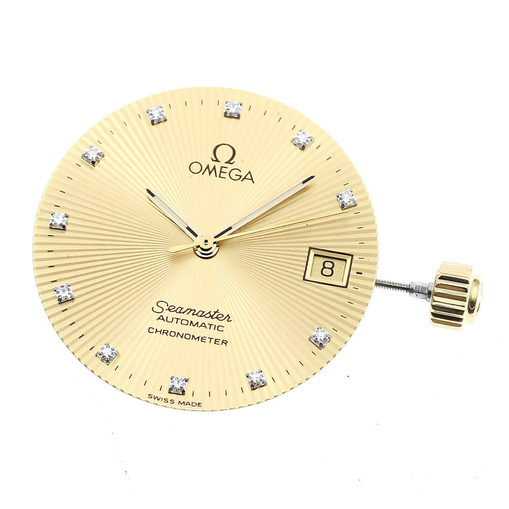 OMEGA Seamaster Date 11P Diamond cal.1109 Movement gold Dial Automatic Men's Watch_I-57