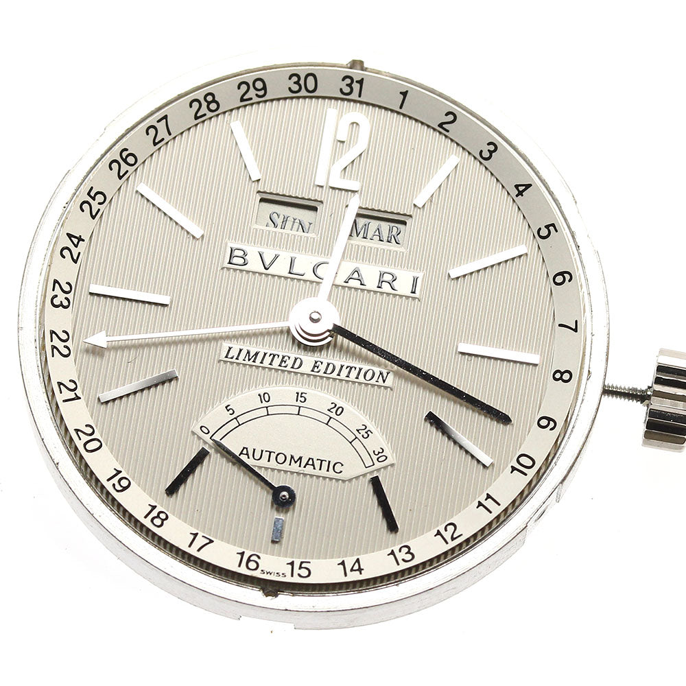 BVLGARI Triple calendar retrograde movement Silver Dial Automatic Men's Watch_I-5