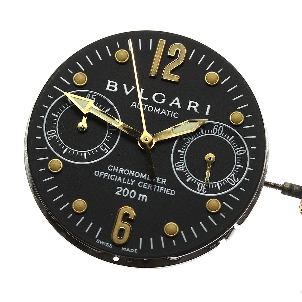 BVLGARI Chronograph cal.2282-MBBV movement black Dial Automatic Men's Watch_I-65