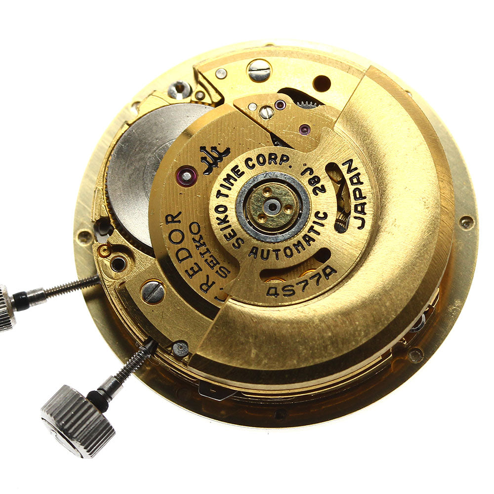 SEIKO CREDOR Movement Cal.4S77A Day Date Silver Dial Automatic Men's Watch_I-69