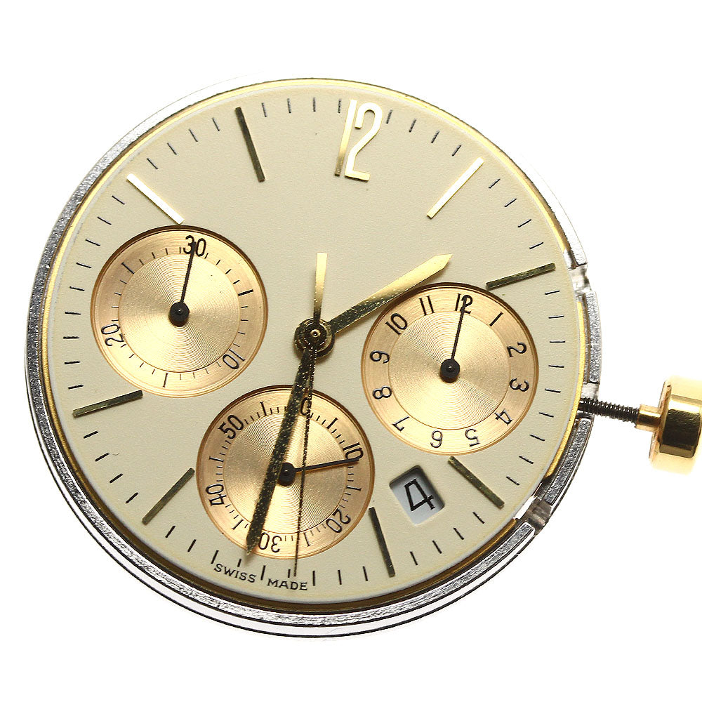 BVLGARI Chronograph Date cal.1270 movement Beige / gold Dial Quartz Men's Watch_I-70