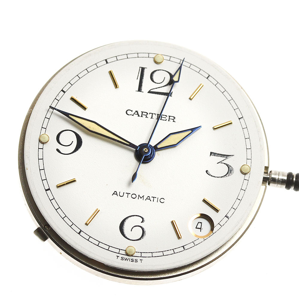 CARTIER Pasha Movement Cal.191 Date white Dial Automatic Men's Watch_I-83