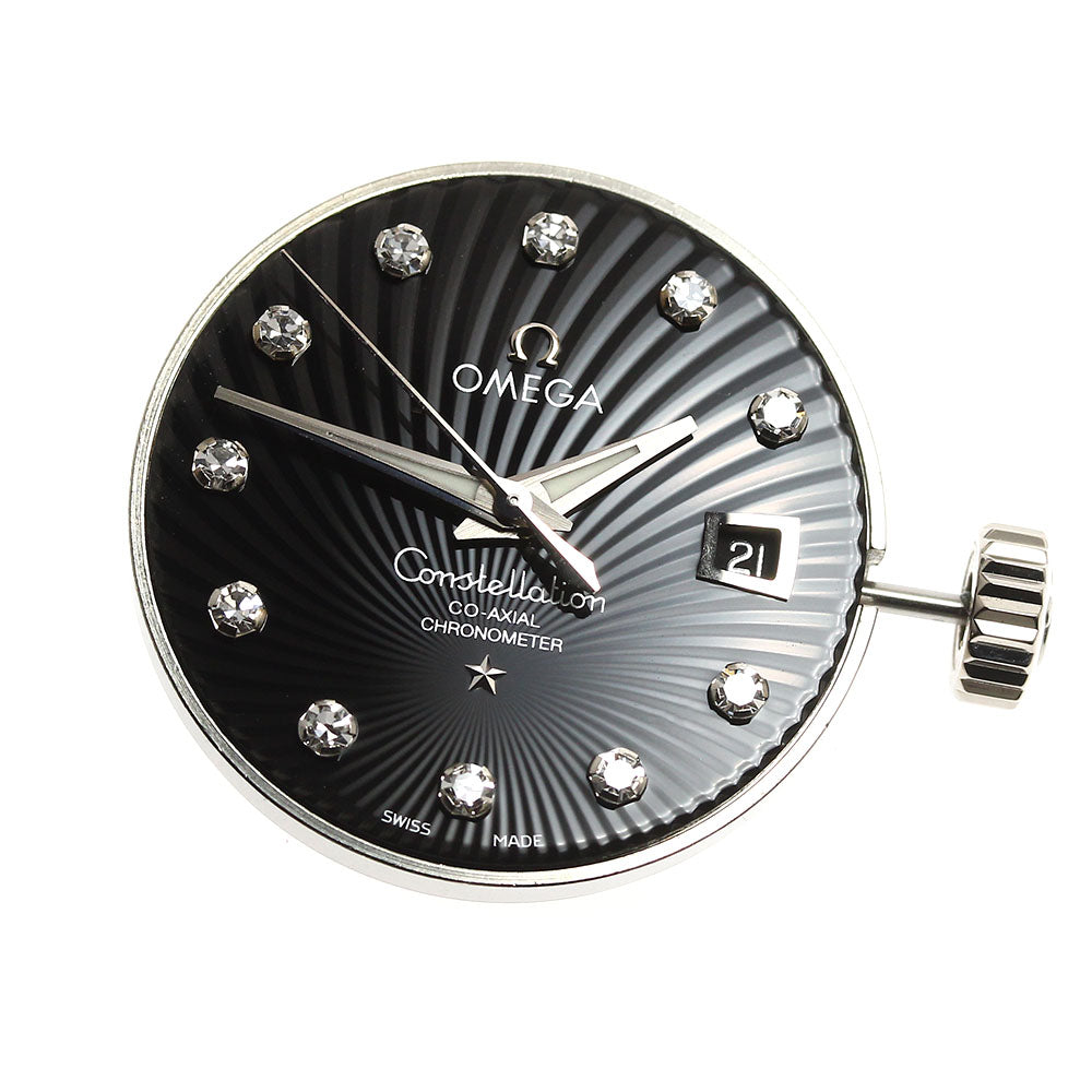 OMEGA Constellation 11P diamond Cal.8521 movement black Dial Automatic Ladies Watch_I-87