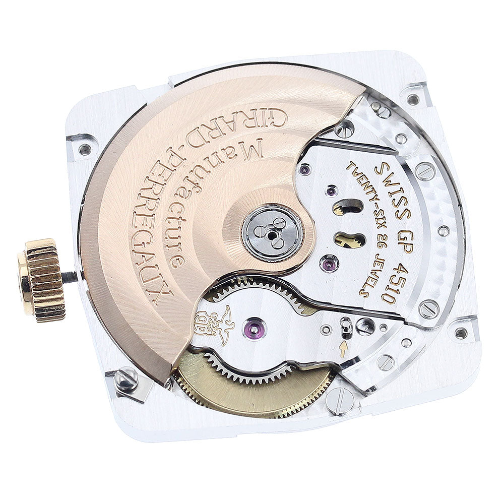 GIRARD PERREGAUX Movement Cal.Gold Plated4510 Date Silver Dial Automatic Men's Watch_I-99