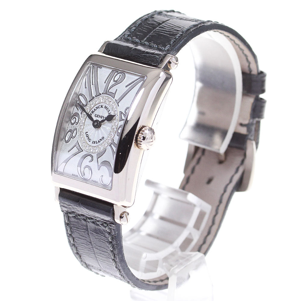 FRANCK MULLER Long Island Relief 902QZD1R K18WG Diamond Dial Silver Dial Quartz Ladies Watch_822043