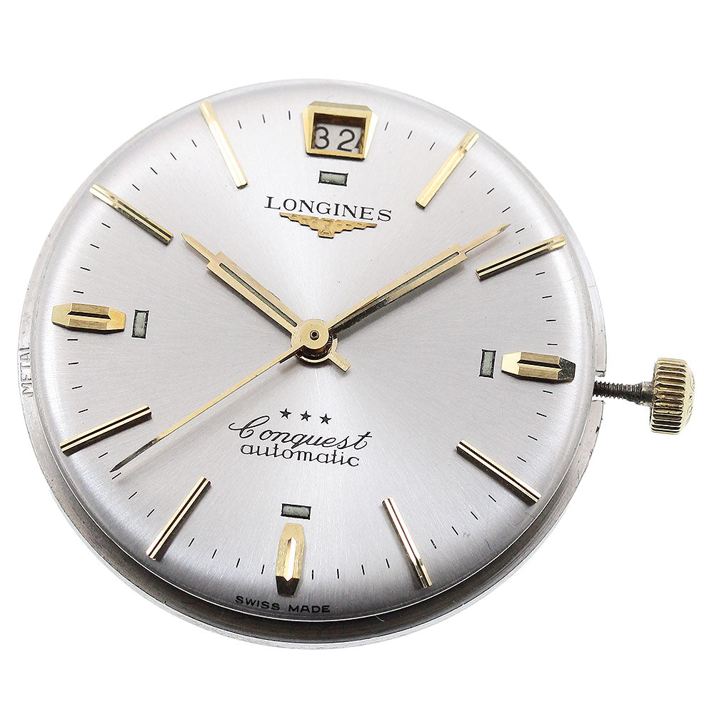 LONGINES Conquest Movement Date Cal.290 Silver Dial Automatic Men's Watch_J-104