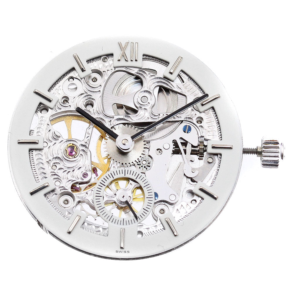 Eterna Movement Small Seconds skeleton Dial Hand Winding Men's Watch_J-10