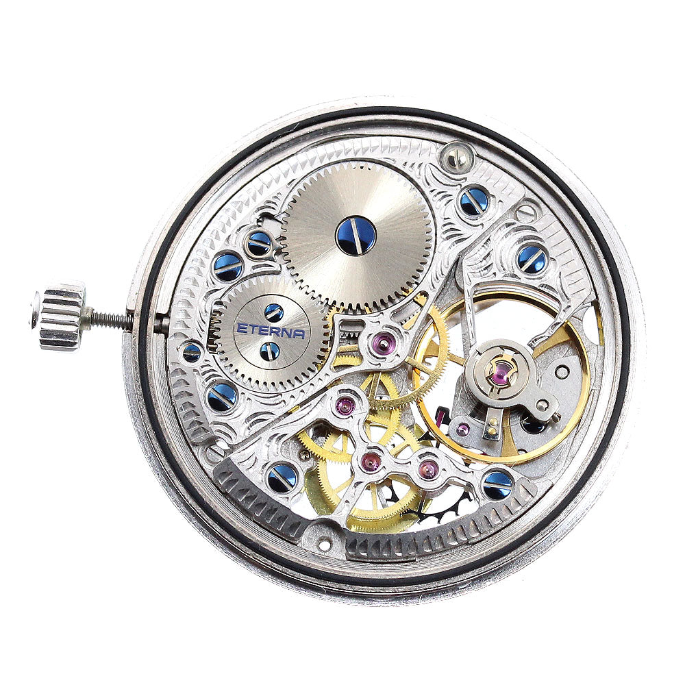 Eterna Movement Small Seconds skeleton Dial Hand Winding Men's Watch_J-10