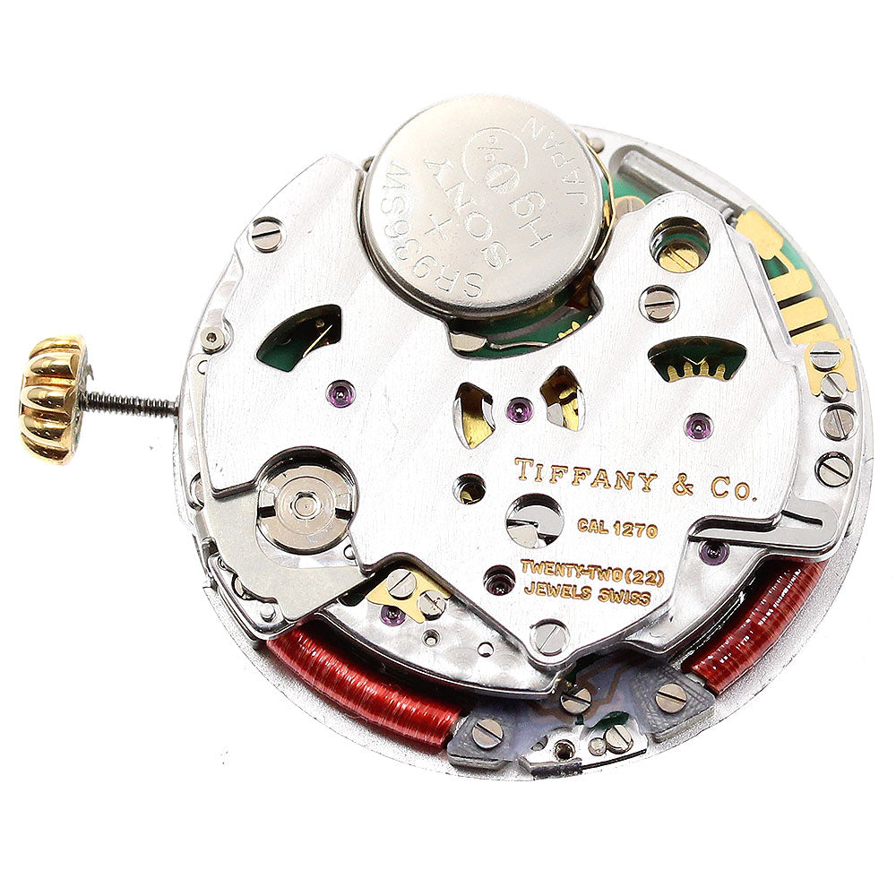 TIFFANY&Co. Cal.1270 Chronograph Movement white Dial Quartz Men's Watch_J-12