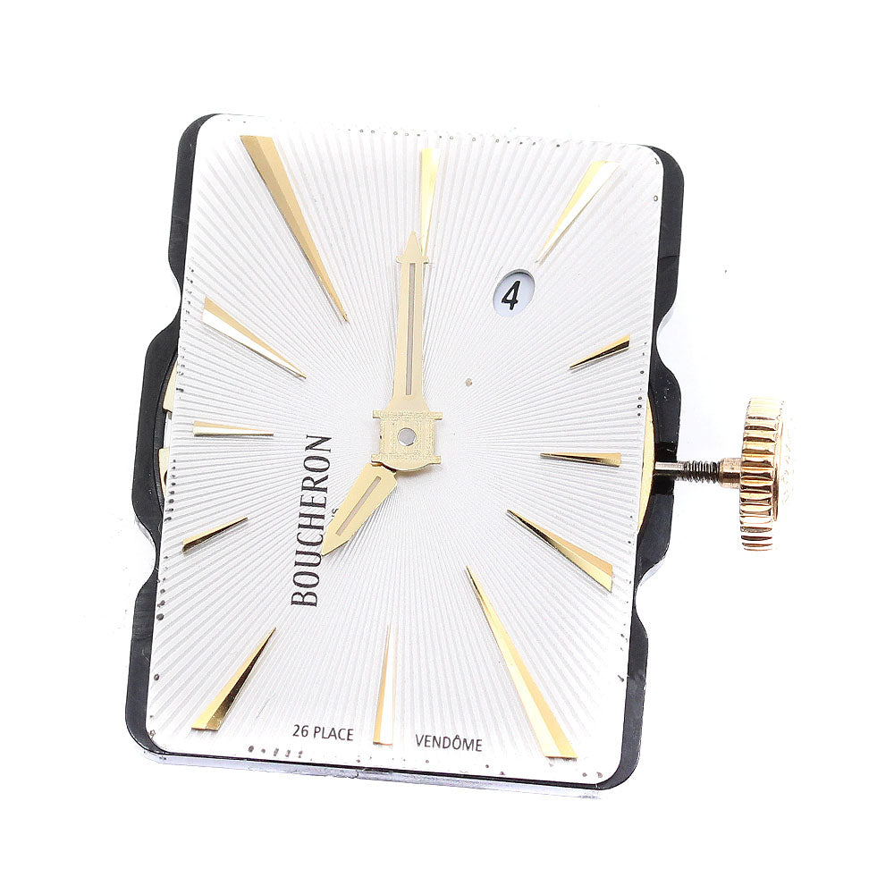 Boucheron Cal.256.041 Movement white Dial Quartz Men's Watch_J-18