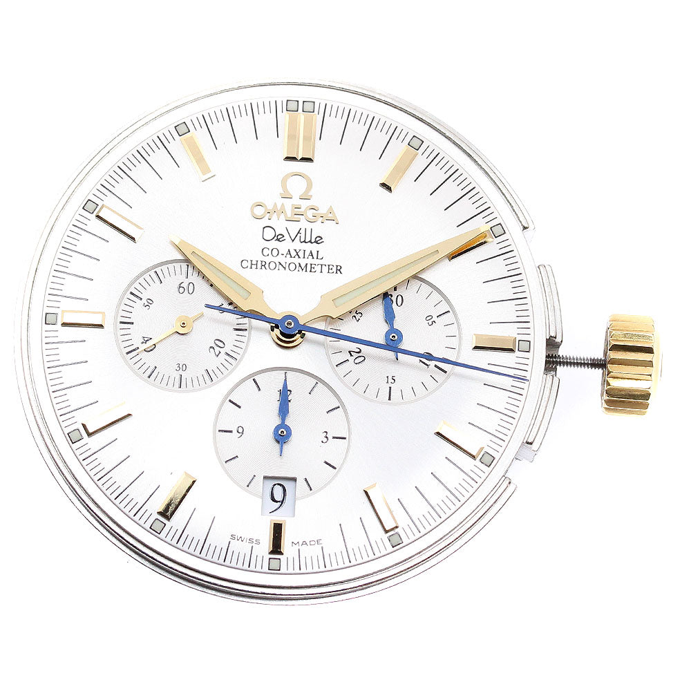 OMEGA De Ville Chronograph cal.3313A movement Silver Dial Automatic Men's Watch_J-1