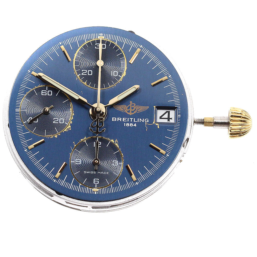 BREITLING Cal.7750 Date Chronograph Movement blue Dial Automatic Men's Watch_J-29