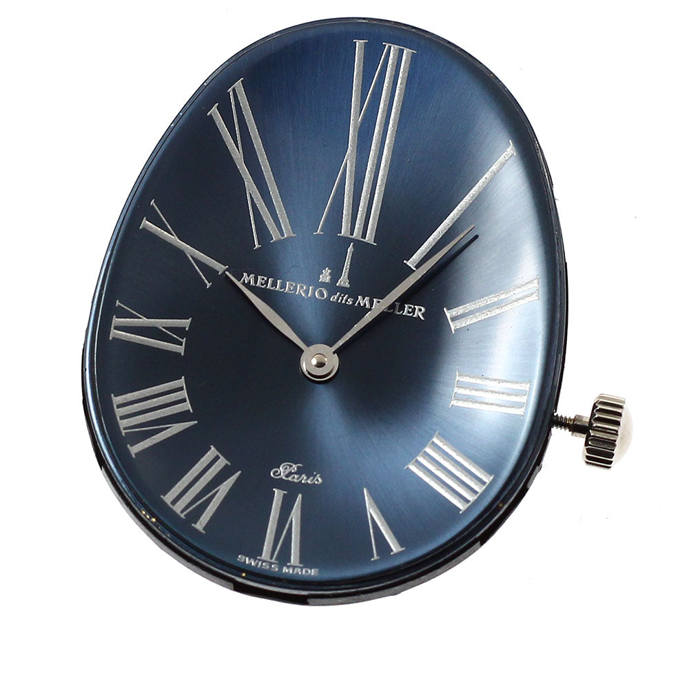 MELLERIO dits MELLER Lanuf Movement cal.7001 Navy Dial Hand Winding Men's Watch_J-36