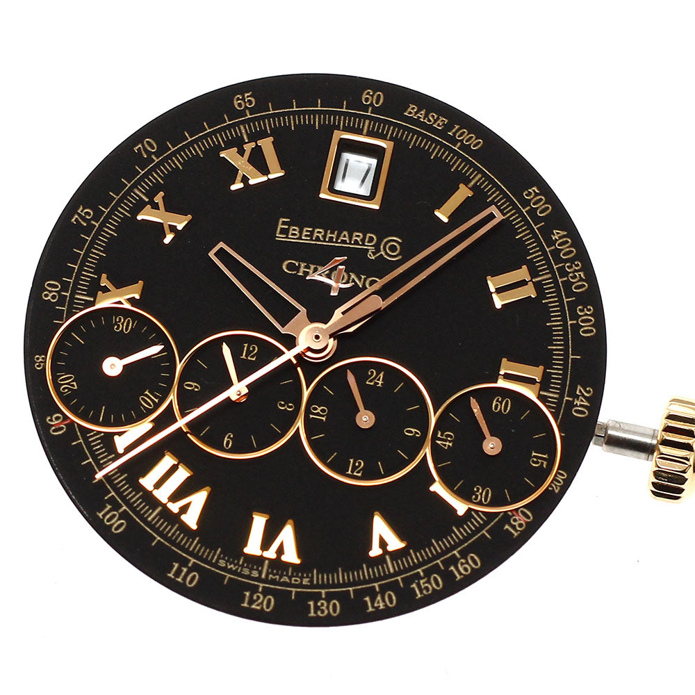 EBERHARD Chrono 4 Cal.2894-2 Movement black Dial Automatic Men's Watch_J-40